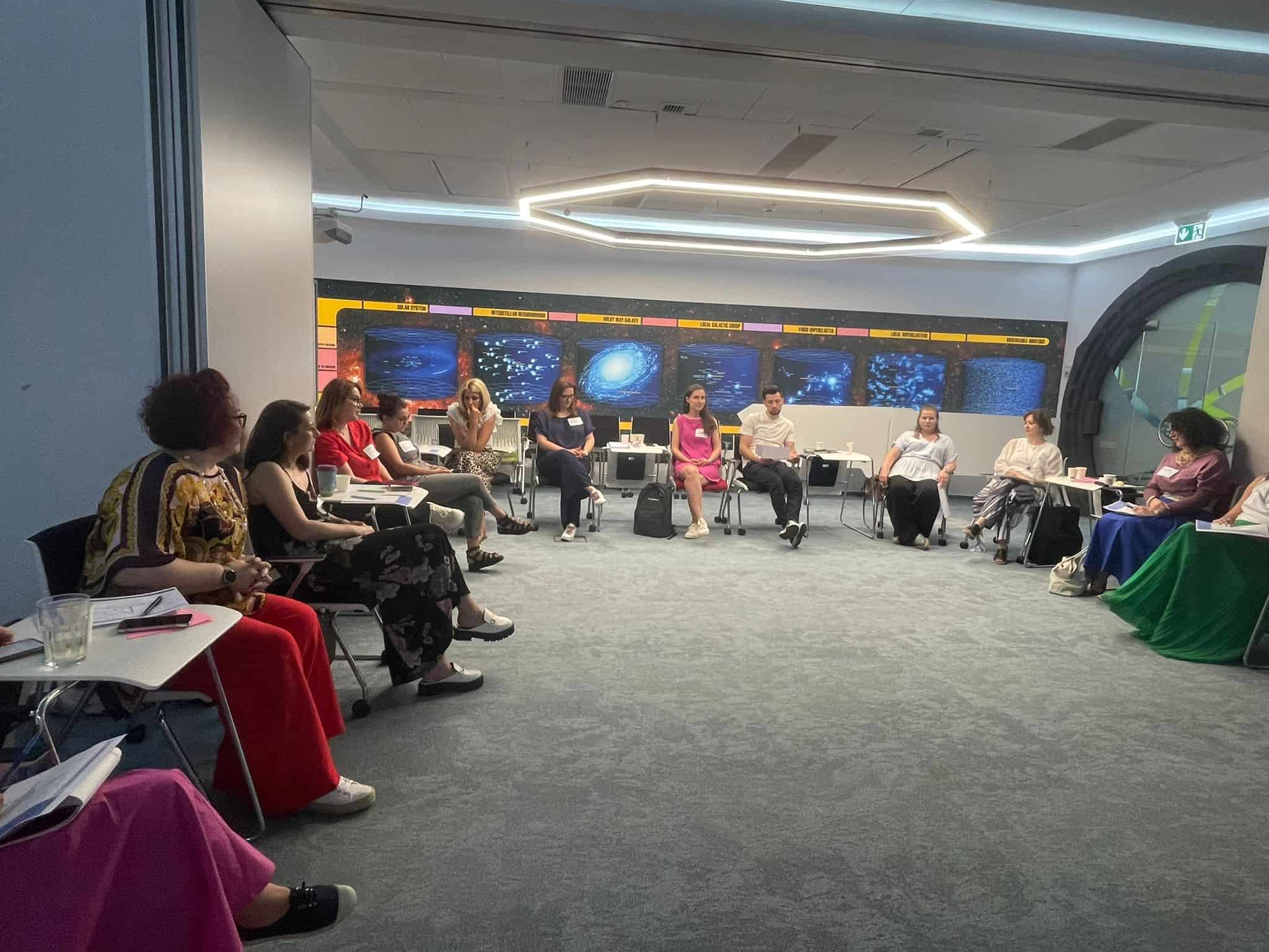 Workshop participants in collaborative session